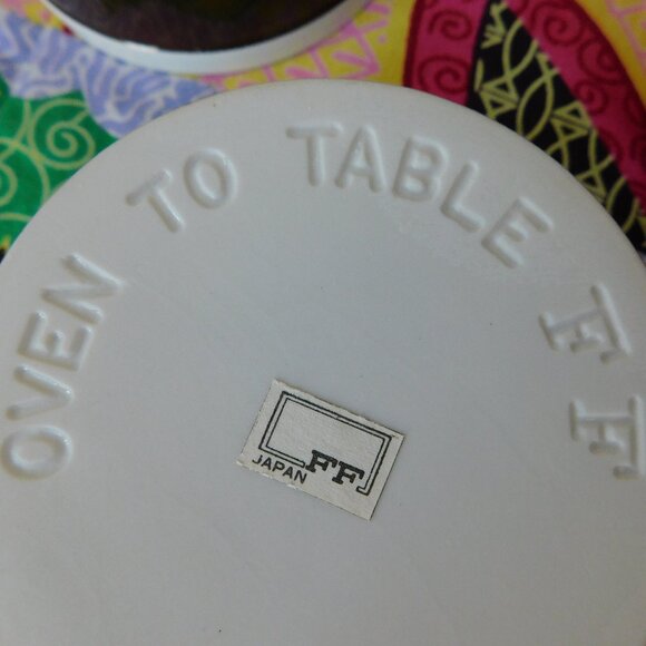 NIB Fitz & Floyd 4 La Ronde mod brown porcelain oven / table ramekin baking dish - Picture 7 of 15